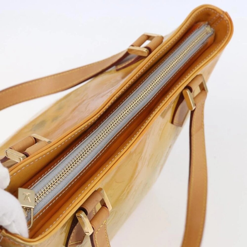 LOUIS VUITTON Monogram Vernis Houston Hand Bag Gris M91053 LV Auth BA8340 - Picture 7 of 16